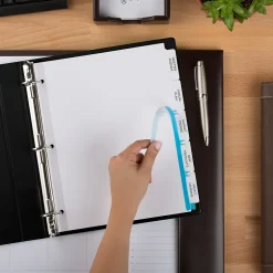 Avery Index Maker Big Tab Paper Dividers with Print & Apply Label Sheets, 5 Tabs, White (11490) Best