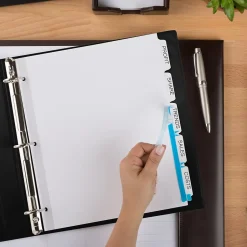 Avery Index Maker Extra-Wide Paper Dividers with Print & Apply Label Sheets, 5 Tabs, White (11438) Outlet