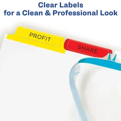 Avery Index Maker Paper Dividers with Print & Apply Label Sheets, 5 Tabs, Multicolor, 25 Sets/Pack (11423) Hot