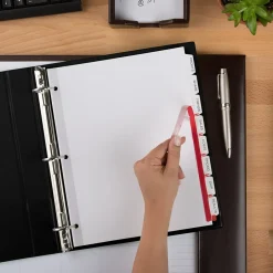 Avery Index Maker Paper Dividers with Print & Apply Label Sheets, 8 Tabs, White (11417) Hot