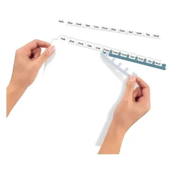 Avery Index Maker Paper Dividers with Print & Apply Label Sheets, 12 Tabs, White (11428) Sale