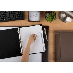 Avery Index Maker Paper Dividers with Print & Apply Label Sheets, 3 Tabs, White, 25 Sets/Pack (11445) New