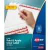 Avery Index Maker Paper Dividers with Print & Apply Label Sheets, 8 Tabs, White, 25 Sets/Pack (11447) Online