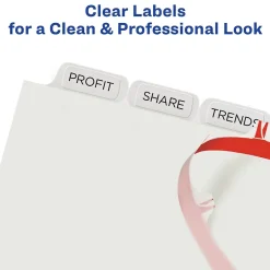 Avery Index Maker Paper Dividers with Print & Apply Label Sheets, 8 Tabs, White, 25 Sets/Pack (11447) Online