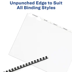 Avery Index Maker Paper Dividers with Print & Apply Label Sheets, 5 Tabs, White, 5 Sets/Pack (11431) Hot