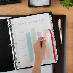 Avery Index Maker Plastic Dividers with Print & Apply Label Sheets, 8 Tabs, Frosted White (11450) New