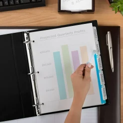 Avery Index Maker Plastic Dividers with Print & Apply Label Sheets, 5 Tabs, Multicolor, 5 Sets/Pack (12449) Hot