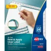Avery Index Maker Print & Apply Dividers, 24-Tab, White, Set (13151) Hot