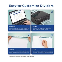 Avery Index Maker Print & Apply Dividers, 24-Tab, White, Set (13151) Hot