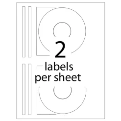 Avery Inkjet Media Labels, White Matte, 40 Disc and 80 Spine Labels/Pack (8692) Sale