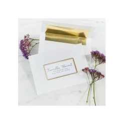 Avery Laser/Inkjet Shipping Labels, 2" x 4", White with Metallic Gold Borders, 100 Labels/Pack (6541)* Shipping Labels