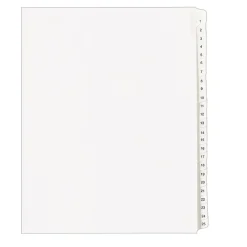 Avery Legal Pre-Printed Numeric Paper Divider, 1 -25 Tabs, White, 1 Set (AVE01701) Hot