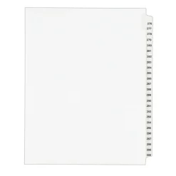 Avery Legal Pre-Printed Paper Divider Collated Set, 276-300 Tabs, White, Style, Letter Size (01341) Online
