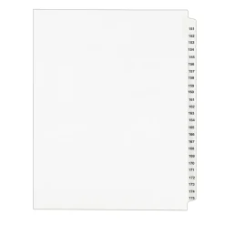 Avery Legal Pre-Printed Paper Divider Collated Set, 151-175 Tabs, White, Style, Letter Size (01336) Discount