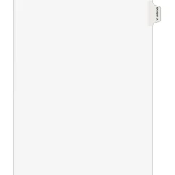 Avery Legal Pre-Printed Paper Dividers, Side Tab EXHIBIT A Tab, White, Style, Letter Size, 25/Pack (01371) Outlet