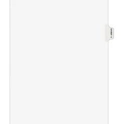 Avery Legal Pre-Printed Paper Dividers, Side Tab EXHIBIT C Tab, White, Style, Letter Size, 25/Pack (01373) Outlet