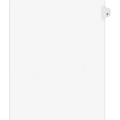 Avery Legal Pre-Printed Paper Divider, Side Tab B, White, Style, Letter Size, 25/Pack (01402)
