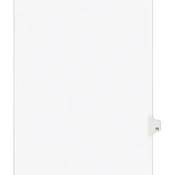 Avery Legal Pre-Printed Paper Dividers, Side Tab #19, White, Style, Letter Size, 25/Pack (01019) Discount