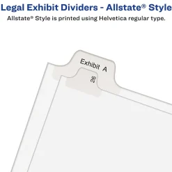 Avery Legal Pre-Printed Paper Dividers, Side Tab #3, White, Allstate Style, Letter Size, 25/Pack (82201) Best