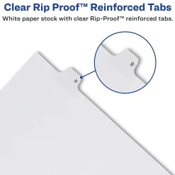 Avery Legal Pre-Printed Paper Dividers, Side Tab #5, White, Allstate Style, Letter Size, 25/Pack (82203) Hot