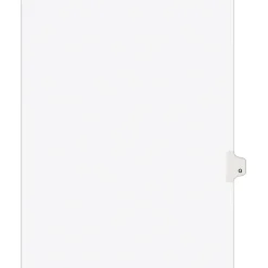 Avery Legal Pre-Printed Paper Dividers, Side Tab Q, White, Style, Letter Size, 25/Pack (01417) Online