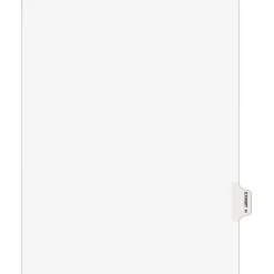 Avery Legal Pre-Printed Paper Dividers, Side Tab EXHIBIT H, White, Style, Letter Size, 25/Pack (01378) Sale