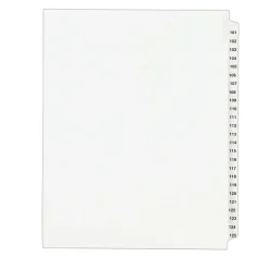 Avery Legal Pre-Printed Paper Divider Collated Set, 101-125 Tabs, White, Style, Letter Size (01334) Hot