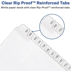 Avery Legal Pre-Printed Paper Divider Collated Set, A-Z Tabs, White, Allstate Style, Letter Size (01700) Outlet