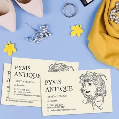 Best Microperforated Business Cards, 2" x 3 1/2", Matte Ivory, 250 Per Pack (8376) Business Cards