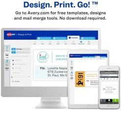 Avery Mini-Sheets Laser/Inkjet Shipping Labels, 2