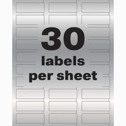Avery PermaTrack Metallic Laser Asset Tag Labels, 3/4