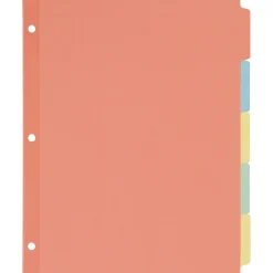 Avery Plain Tab Write-On Paper Dividers, 5 Tabs, Multicolor, 36 Sets/Pack (11508) Discount