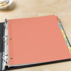 Avery Plain Tab Write-On Paper Dividers, 5 Tabs, Multicolor, 36 Sets/Pack (11508) Discount