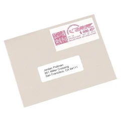 Avery Postage Meter Labels for Pitney Bowes Postage Machines, 1-1/2