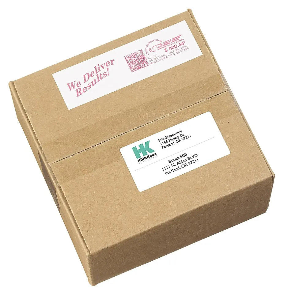 Avery Postage Meter Shipping Labels, Matte White, 1 25/32" x 6", White, 60 Labels/Pack (5289)* Shipping Labels