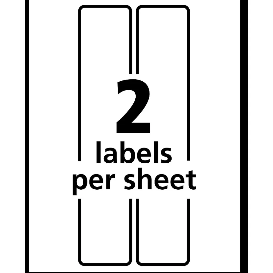 Avery Postage Meter Shipping Labels, Matte White, 1 25/32" x 6", White, 60 Labels/Pack (5289)* Shipping Labels