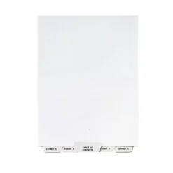Avery Premium Collated Legal Paper Dividers, A-Z & Table of Content Tabs, White, Style, Letter Size, Bottom Tab (11376)