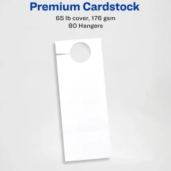 Printable Door Hangers with Tear-Away Cards, 4 1/4