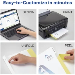 Avery Print-On Paper Dividers, 8 Tabs, White, 5 Sets/Pack (11552) Clearance