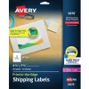 Avery Print-to-the-Edge Color Laser Shipping Labels, 4-3/4" x 7-3/4", White, 50 Labels/Pack (6876)* Shipping Labels