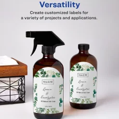 Avery Print-to-the-Edge Laser Arched Labels, 3-1/2" x 4-3/4", Textured White, 40 Labels/Pack (22826)