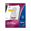 Avery Ready Index Customizable Table of Contents A-Z Tab Dividers, White Tabs, 6 Sets (11829) Discount