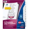 Avery Ready Index Customizable Table Of Contents Preprinted Paper Dividers, 15-Tab, White, 3 Sets/Pack (11079) Online