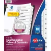 Avery Ready Index Table of Contents Paper Dividers, 1-10 Tabs, White, 6 Sets/Pack (11823) Hot