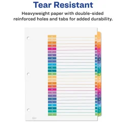 Avery Ready Index Table of Contents Pre-Printed Paper Dividers, A-Z Tabs, Multicolor, 1 Set (11125) Online