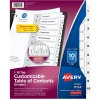 Avery Ready Index Table of Contents Paper Dividers, 1-10 Tabs, White (11134) Online