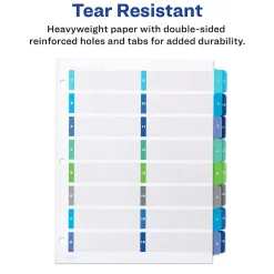 Avery Ready Index Table of Contents Double Column Paper Dividers, 1-16 Tabs, Multicolor (11320) Clearance