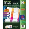 Avery Ready Index Table of Contents EcoFriendly Paper Dividers, 1-5 Tabs, Multicolor, 3 Sets/Pack (11080) Sale