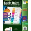 Avery Ready Index Table of Contents EcoFriendly Paper Dividers, 1-10 Tabs, Multicolor, 3 Sets/Pack (11082) Sale