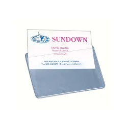 Avery Self-Adhesive Business Card Holders, Holds 2